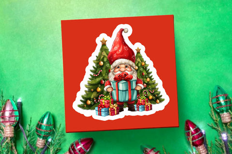 Christmas santa Sticker Design Sublimation Regulrcrative 