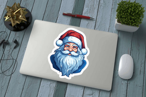 Christmas santa Stickers Design Sublimation Regulrcrative 