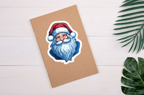 Christmas santa Stickers Design Sublimation Regulrcrative 