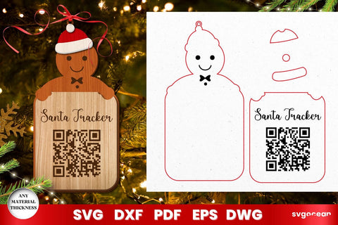 Christmas Santa Tracker Laser Cut SVG SvgOcean 