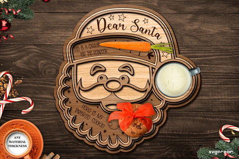 Christmas Santa Tray Laser Cut SVG SvgOcean 
