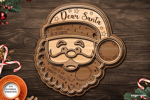 Christmas Santa Tray Laser Cut SVG SvgOcean 