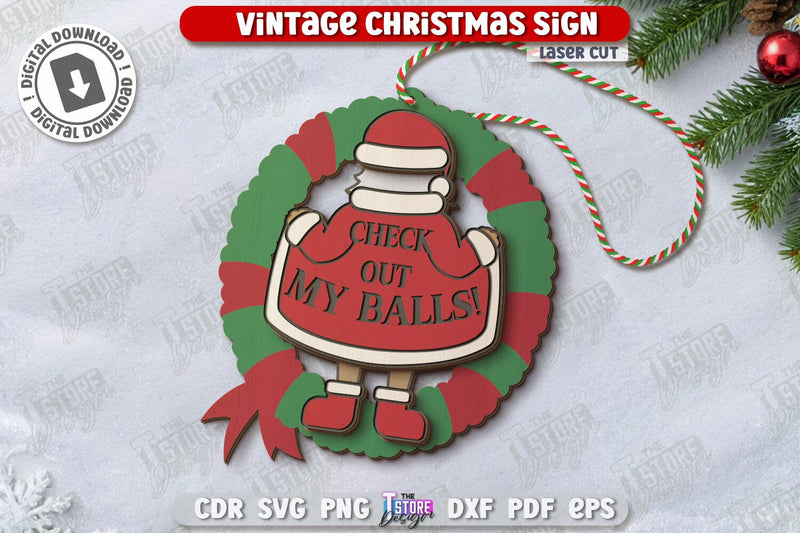 Christmas Sarcastic Ornament Laser Cut | Christmas Tree Toy | Christmas Decorations | Holidays | Sassy Design Svg | CNC File SVG The T Store Design 