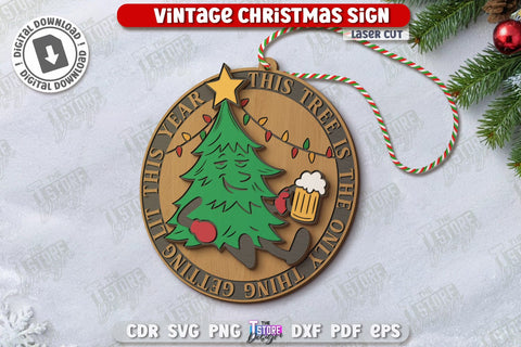 Christmas Sarcastic Ornaments Laser Cut Bundle | Christmas Tree Toys | Christmas Decorations | Holidays | Sassy Design Svg | CNC Files SVG The T Store Design 