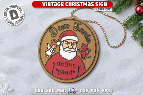 Christmas Sarcastic Ornaments Laser Cut Bundle | Christmas Tree Toys | Christmas Decorations | Holidays | Sassy Design Svg | CNC Files SVG The T Store Design 