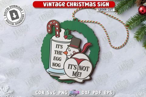 Christmas Sarcastic Ornaments Laser Cut Bundle | Christmas Tree Toys | Christmas Decorations | Holidays | Sassy Design Svg | CNC Files SVG The T Store Design 