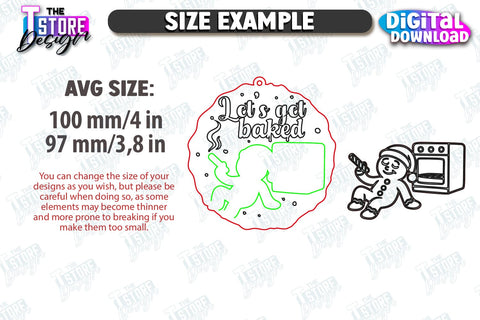 Christmas Sarcastic Ornaments Laser Cut Bundle | Christmas Tree Toys | Christmas Decorations | Holidays | Sassy Design Svg | CNC Files SVG The T Store Design 