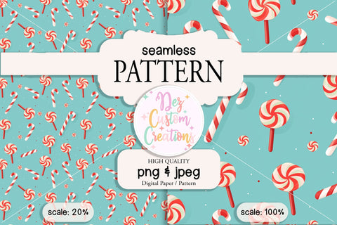 Christmas Seamless Pattern - Digital Paper Digital Pattern Dez Custom Creations 