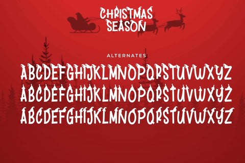 Christmas Season Font love script 