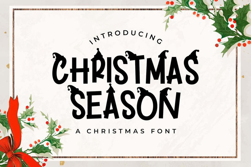 Christmas Season Font love script 