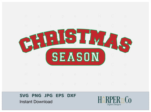 Christmas Season SVG PNG Cut EPS File SVG HarperNCo 