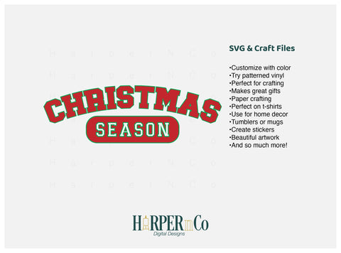 Christmas Season SVG PNG Cut EPS File SVG HarperNCo 
