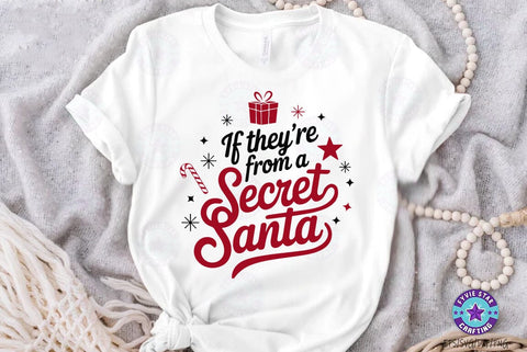 Christmas Secret Santa SVG , Christmas T shirt, Christmas Illustration SVG FiveStarCrafting 