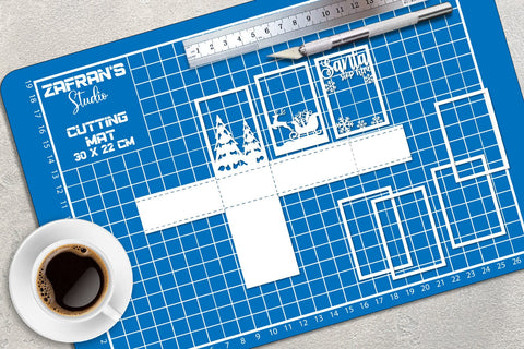 Christmas Shadow Box Paper cut - 3D Shadow Box SVG zafrans studio 