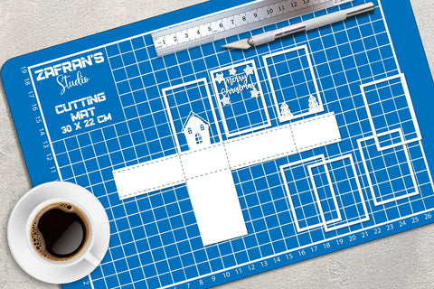 Christmas Shadow Box Paper cut - 3D Shadow Box SVG zafrans studio 