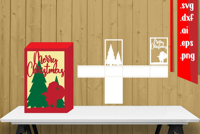 Christmas Shadow Box Papercut | 3D Shadow Box 3D Paper zafrans studio 