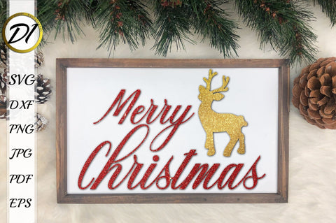 Christmas Sign Decor SVG Bundle. Christmas Quote SVG SVG Evgenyia Guschina 