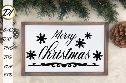 Christmas Sign Decor SVG Bundle. Christmas Quote SVG SVG Evgenyia Guschina 