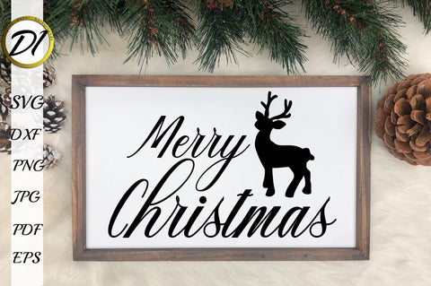 Christmas Sign Decor SVG Bundle. Christmas Quote SVG SVG Evgenyia Guschina 