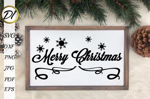 Christmas Sign Decor SVG Bundle. Christmas Quote SVG SVG Evgenyia Guschina 