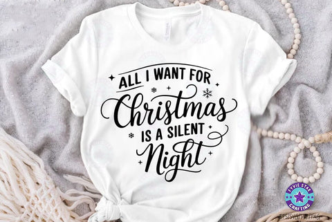 Christmas Silent Night, Christmas SVG Design, Christmas Holidays T-shirt SVG FiveStarCrafting 