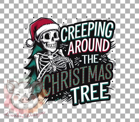 Christmas Skeleton Art, Snarky Holiday, Creepy Christmas, Skeleton PNG, Holiday Sublimation, Funny Christmas Design, Digital Download, Alternative Christmas Sublimation Lara' s Designs 