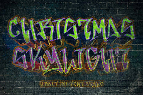 Christmas Skylight Font Prasetya Letter 