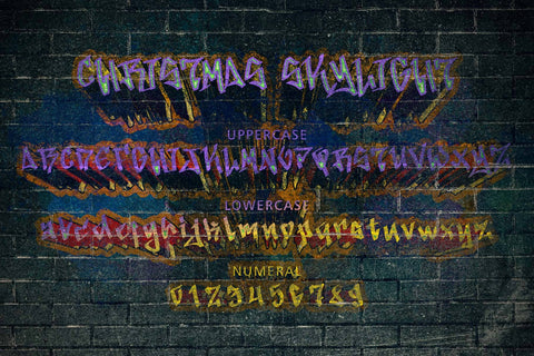 Christmas Skylight Font Prasetya Letter 