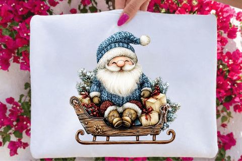 Christmas Sleigh Clipart Bundle Sublimation SVGArt 