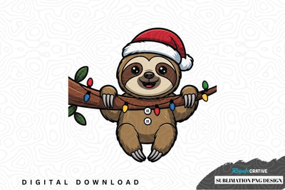 Christmas sloth sublimation png design Sublimation Regulrcrative 