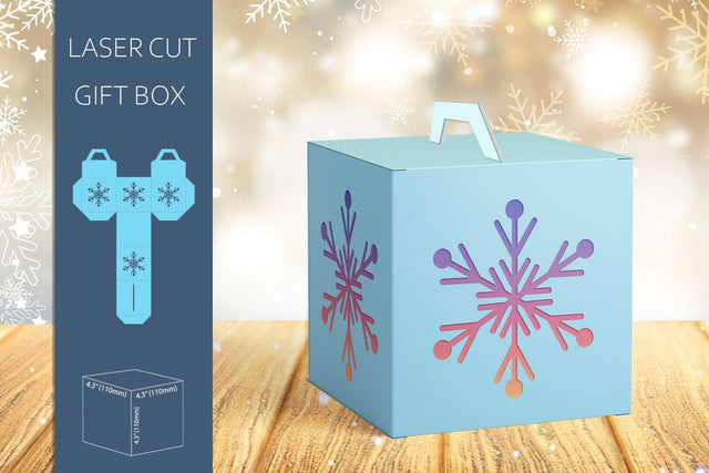 Christmas snowflake candy box, Gift box svg template SVG AnastasiyaArtDesign 