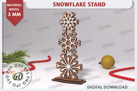 Christmas Snowflake Laser Cut Bundle. Christmas Decor SVG SVG Evgenyia Guschina 