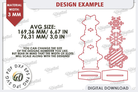 Christmas Snowflake Laser Cut Bundle. Christmas Decor SVG SVG Evgenyia Guschina 