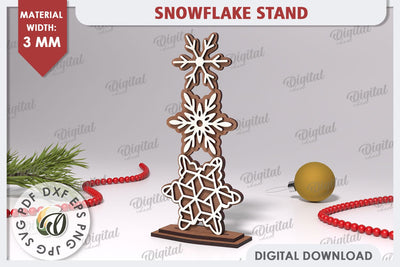 Christmas Snowflake Laser Cut. Christmas Home Decor SVG SVG Evgenyia Guschina 