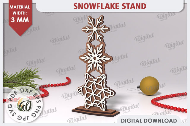 Christmas Snowflake Laser Cut. Christmas Home Decor SVG SVG Evgenyia Guschina 