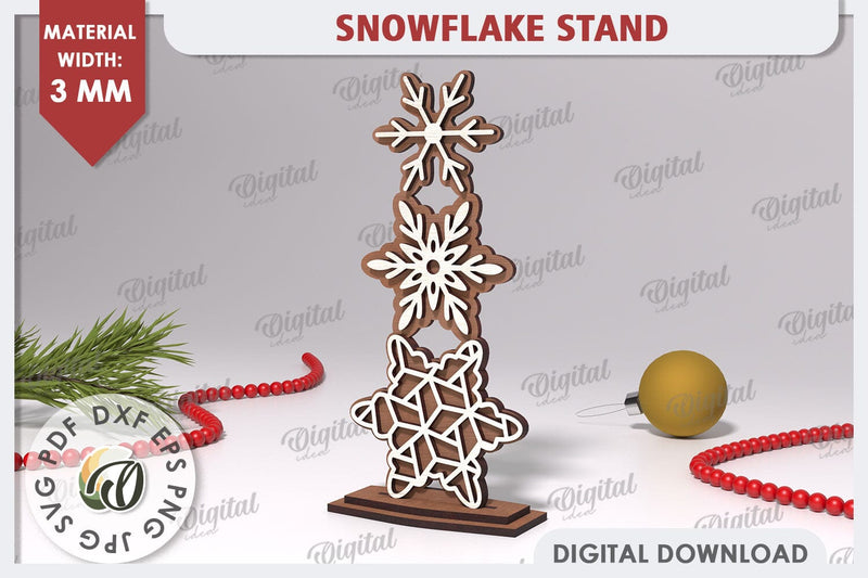 Christmas Snowflake Laser Cut. Christmas Home Decor SVG SVG Evgenyia Guschina 