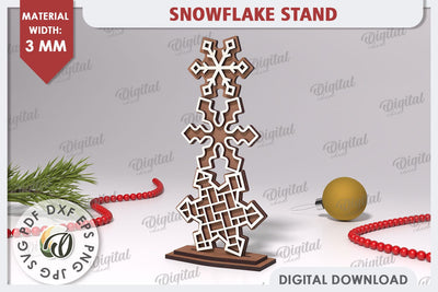 Christmas Snowflake Laser Cut. Christmas Home Decor SVG SVG Evgenyia Guschina 
