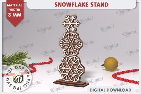 Christmas Snowflake Laser Cut. Christmas Home Decor SVG SVG Evgenyia Guschina 