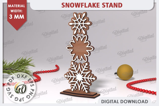 Christmas Snowflake Laser Cut. Christmas Home Decor SVG SVG Evgenyia Guschina 