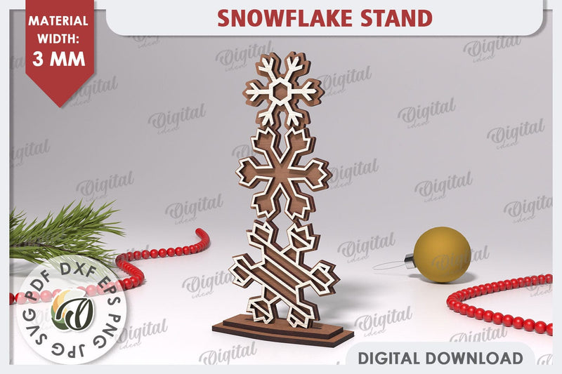 Christmas Snowflake Laser Cut. Christmas Home Decor SVG SVG Evgenyia Guschina 