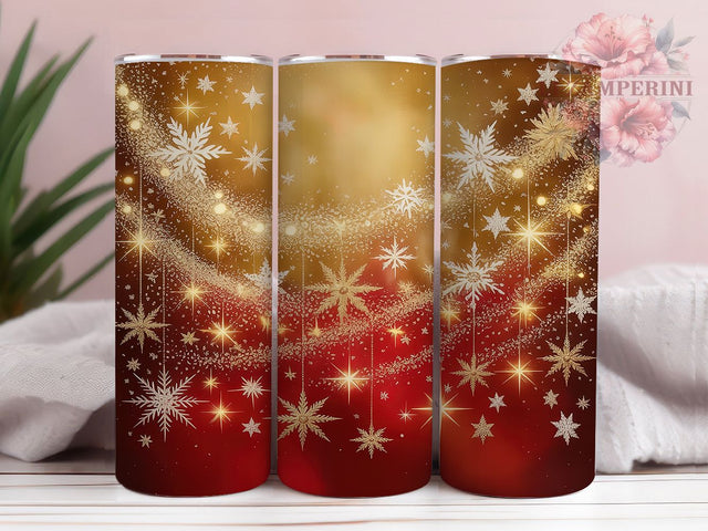 Christmas Snowflake Tumbler, Christmas Design, Holiday Snowflakes, Festive Winter, Christmas Tumbler, 20oz Tumbler, Sublimation Design Sublimation Li Zamperini 
