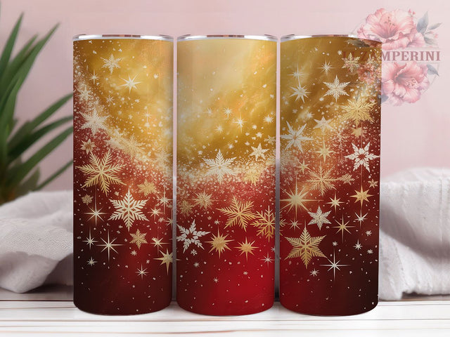 Christmas Snowflake Tumbler, Christmas Design, Holiday Snowflakes, Festive Winter, Christmas Tumbler, 20oz Tumbler, Sublimation Design Sublimation Li Zamperini 