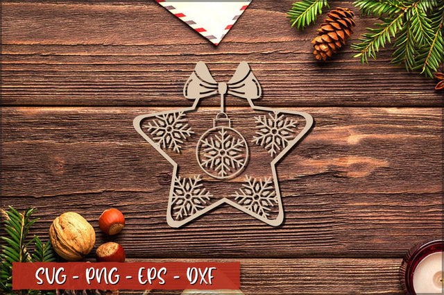 Christmas Snowflakes Ornament Laser Cut SVG SVG Shetara Begum 