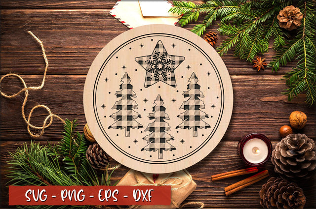 Christmas Snowflakes & Tree Laser Cut SVG SVG Shetara Begum 