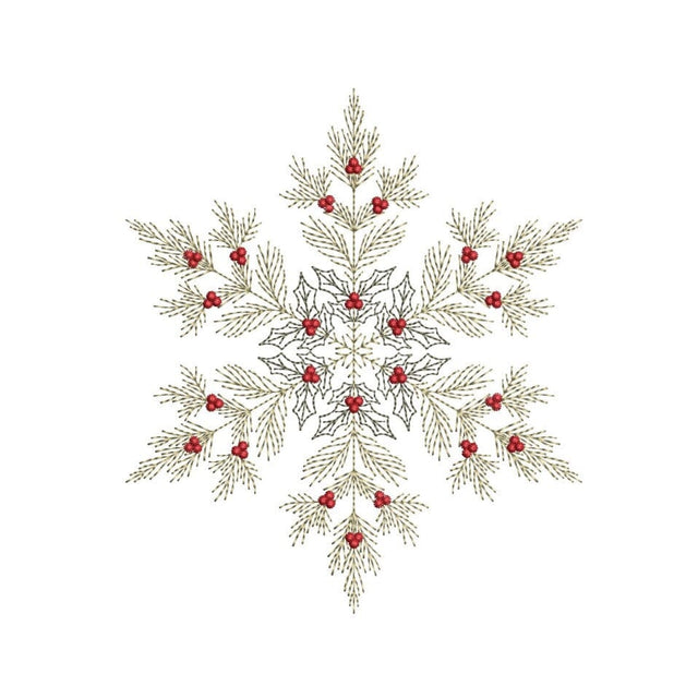 Christmas Snowflakes Winter Embroidery Design, 5 sizes, Instant Download Embroidery/Applique DESIGNS Nino Nadaraia 