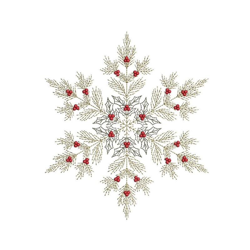 Christmas Snowflakes Winter Embroidery Design, 5 sizes, Instant Download Embroidery/Applique DESIGNS Nino Nadaraia 