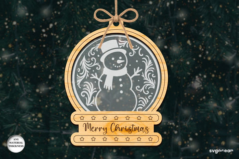 Christmas Snowglobe Ornaments SVG Bundle SVG SvgOcean 