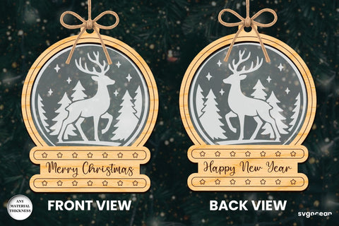 Christmas Snowglobe Ornaments SVG Bundle SVG SvgOcean 