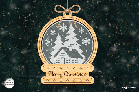 Christmas Snowglobe Ornaments SVG Bundle SVG SvgOcean 