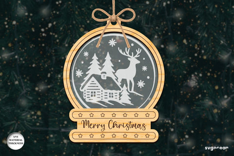 Christmas Snowglobe Ornaments SVG Bundle SVG SvgOcean 